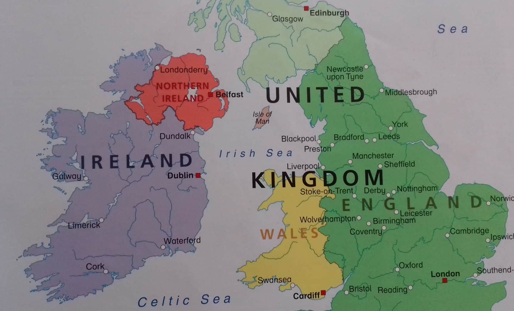 Constitutional Options For Northern Ireland A Discussion The Federal   Map Uk Northern Ireland 